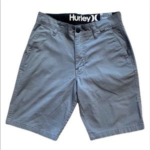 NWT Hurley’s MEN’s Cotton 20 inch Twill Walk Golf Casual Shorts Gray Size 28